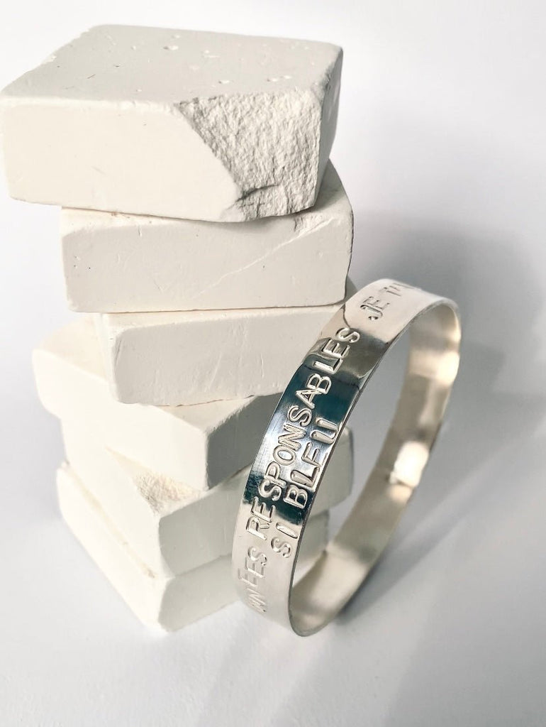 Bracelet message à personnaliser - 9 Pensées