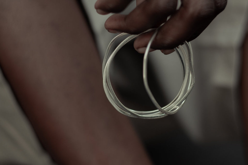 Bracelet argent Athi - 9 Pensées