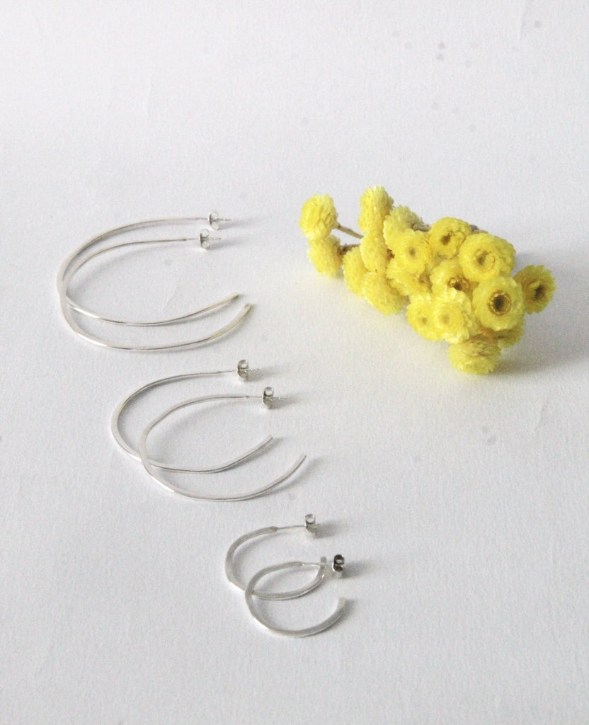 Créoles argent moyenne Téthys - 9 Pensées