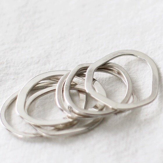 Bague argent Ino - 9 Pensées