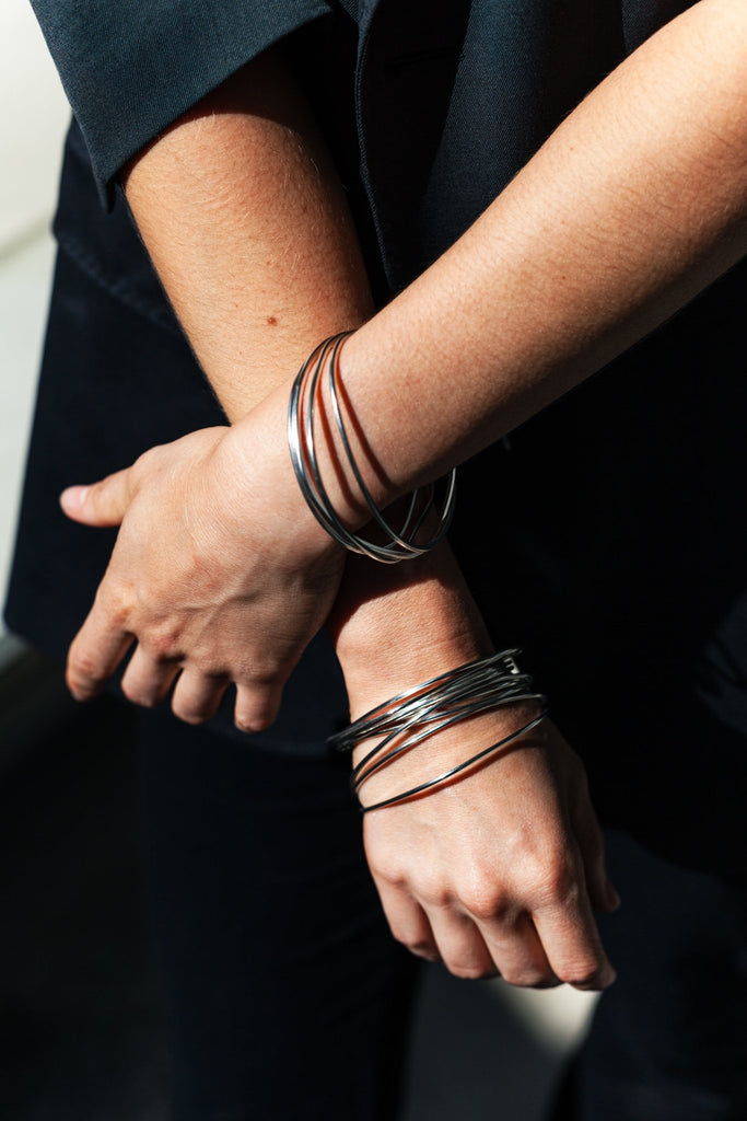 Bracelet argent Athi - 9 Pensées