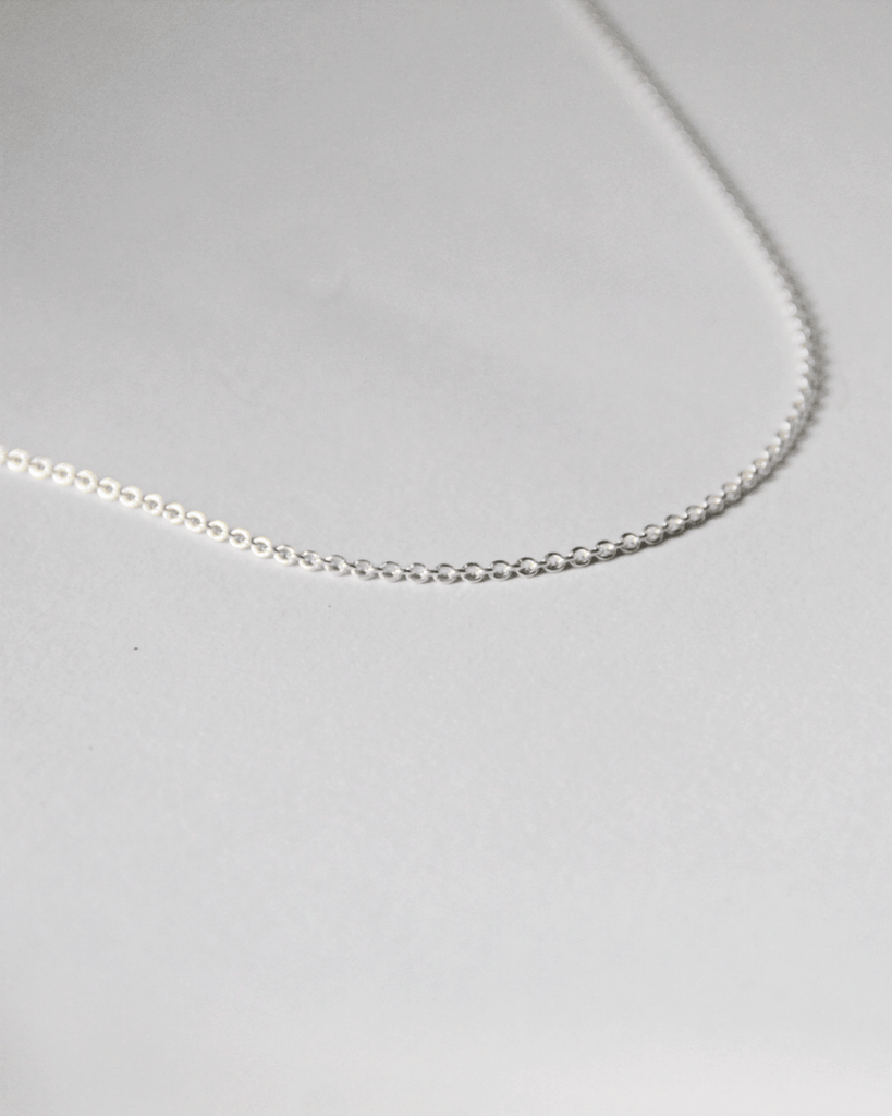 Chaîne forçat avec extension argent 925 - 9 Pensées