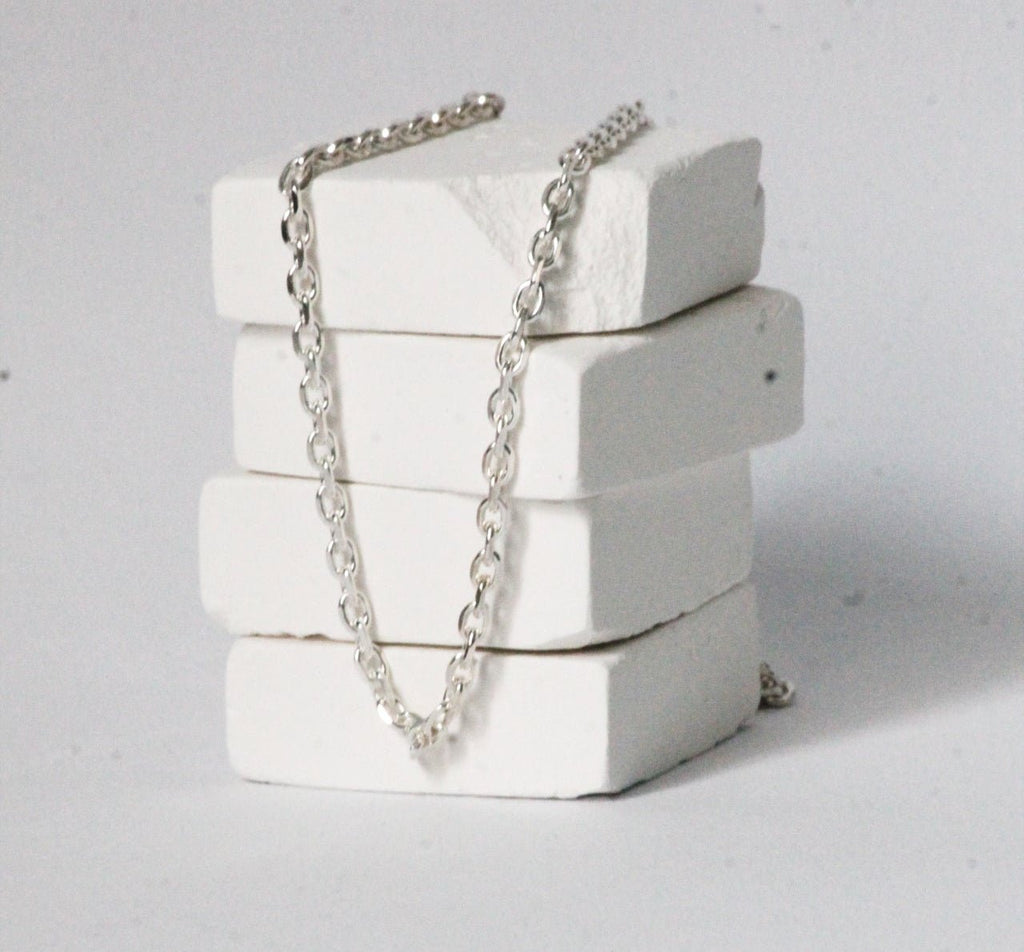 Chaîne forçat argent 925 - 9 Pensées