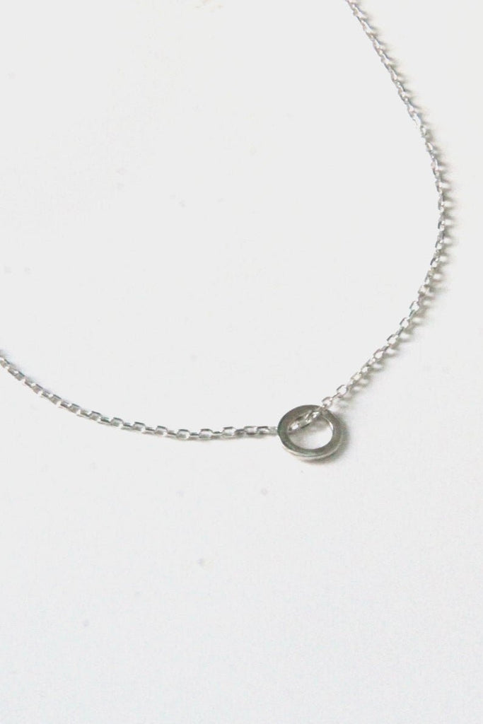 Collier fin petite bulle argent - 9 Pensées
