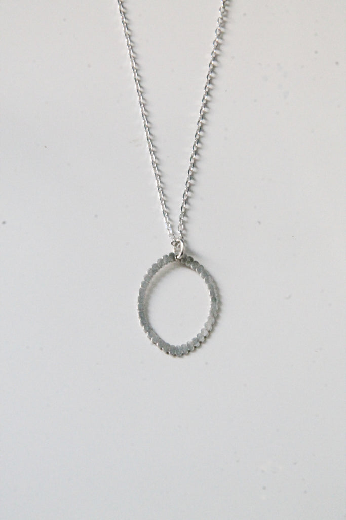 Collier chaîne pendentif argent - 9 Pensées