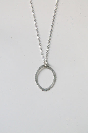 Collier chaîne pendentif argent - 9 Pensées