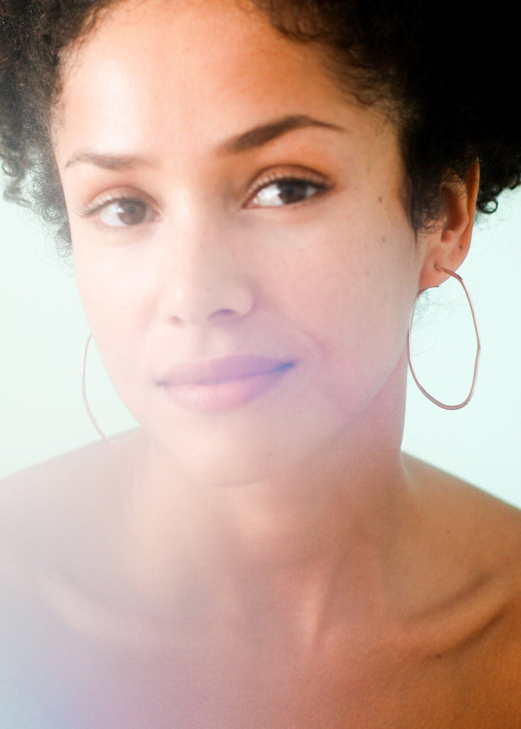 Créoles argent Téthys - 9 Pensées